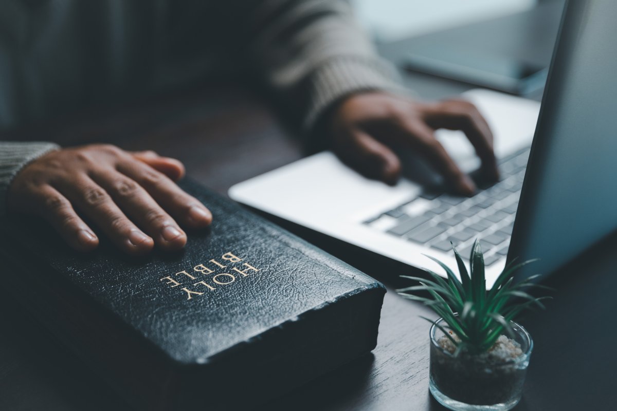 Bible and computer