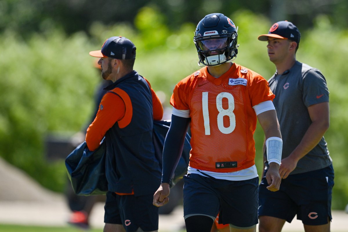Caleb Williams Chicago Bears practice