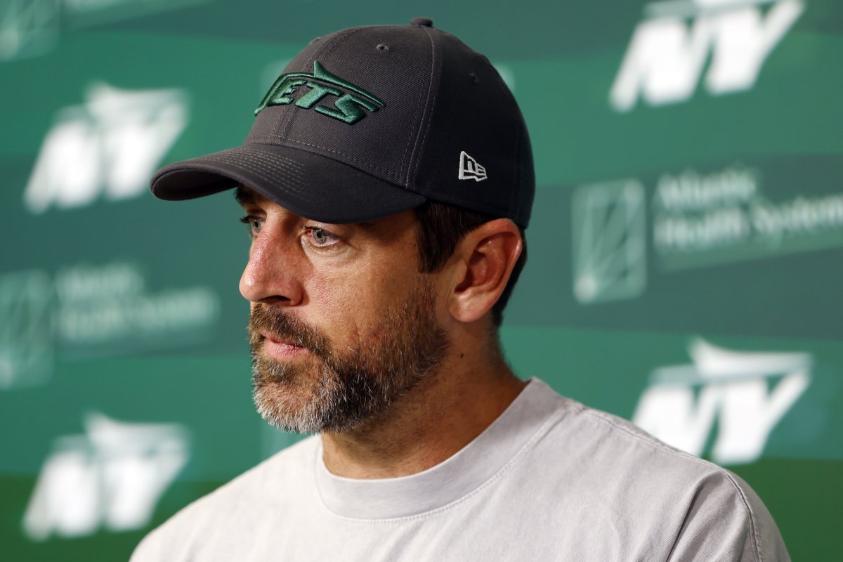 Jets quarterback Aaron Rodgers