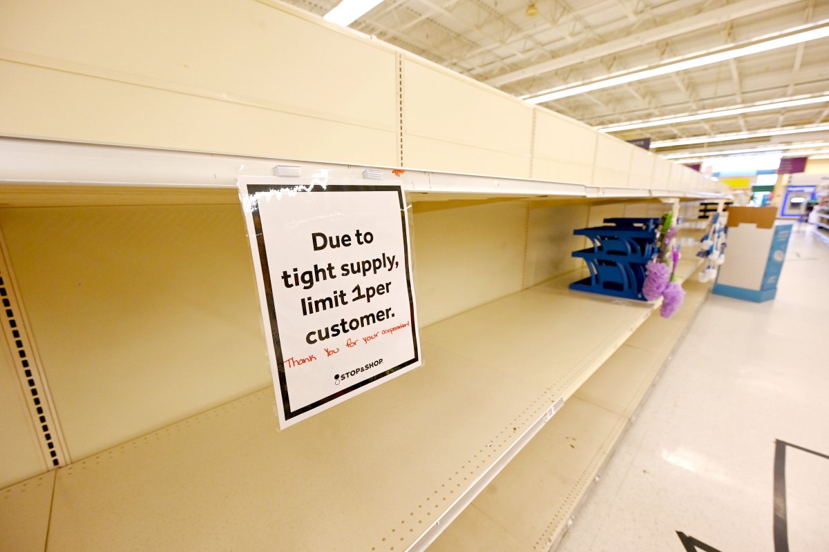 Empty shelf