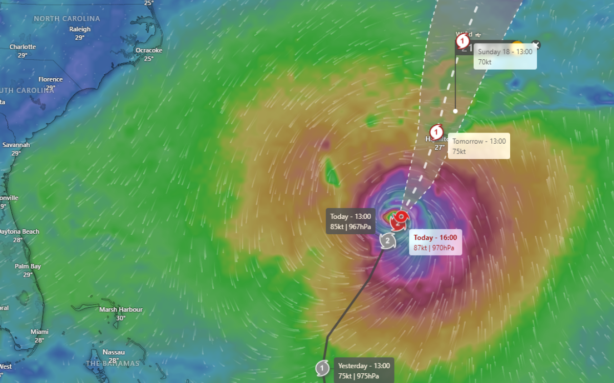 Ernesto hurricane tracker