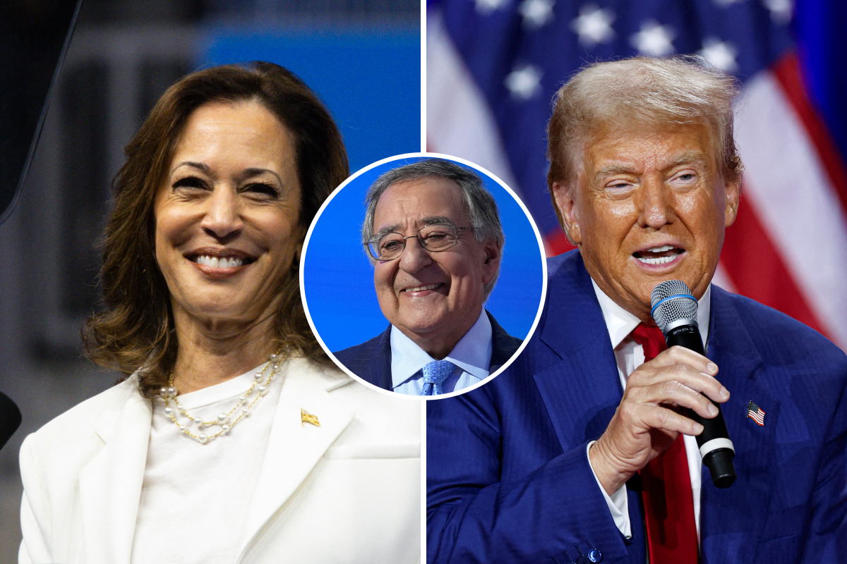 Kamala Harris, Leon Panetta, Donald Trump