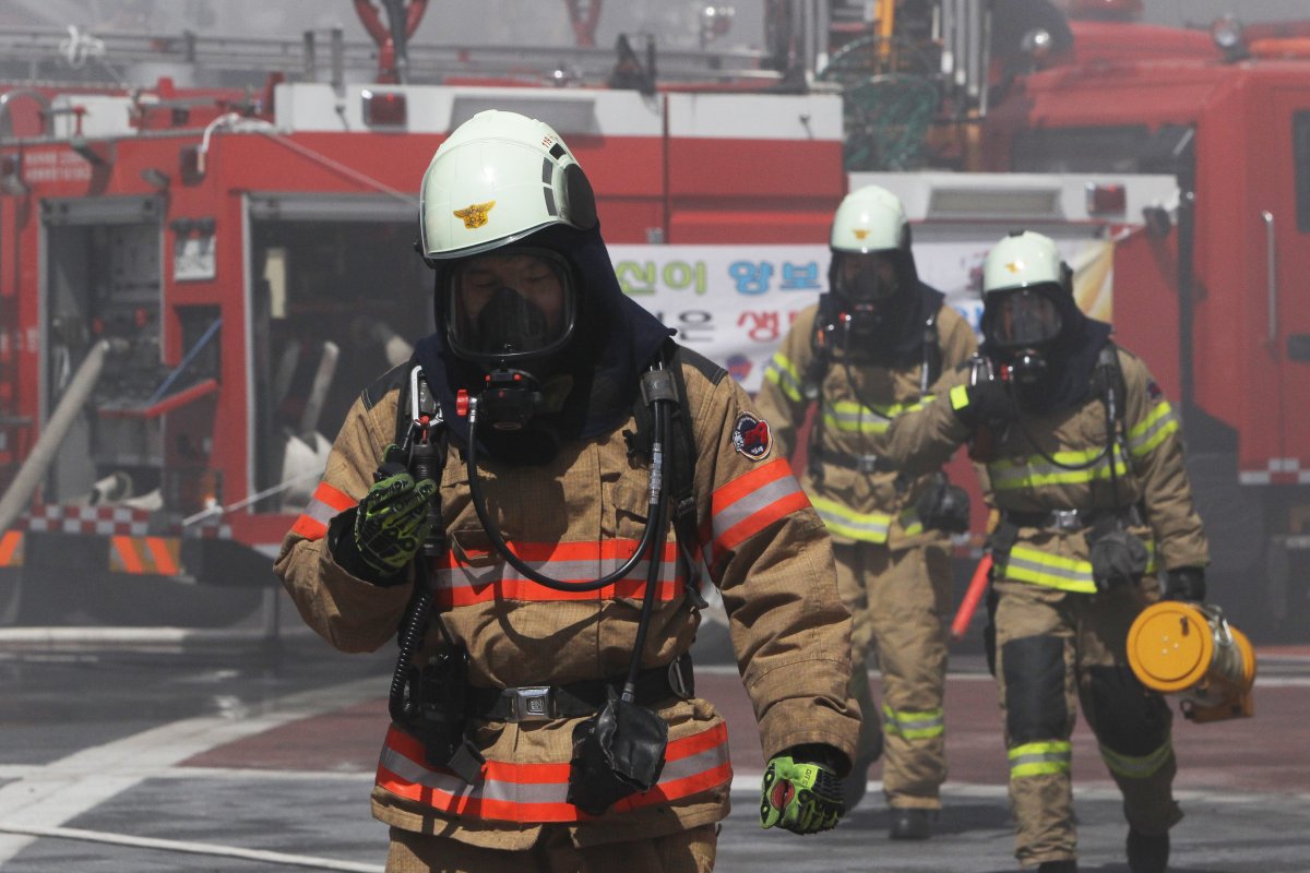 South Korea firefighters