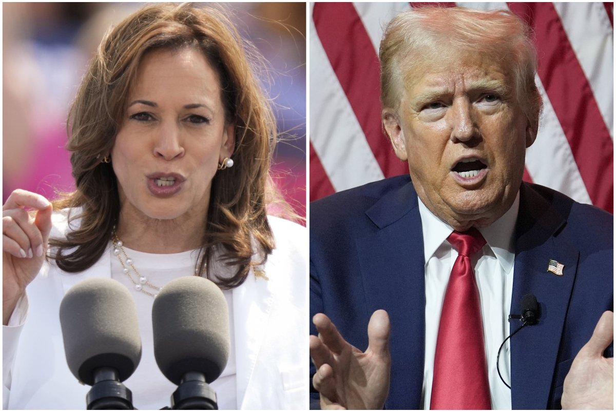 Trump and Harris