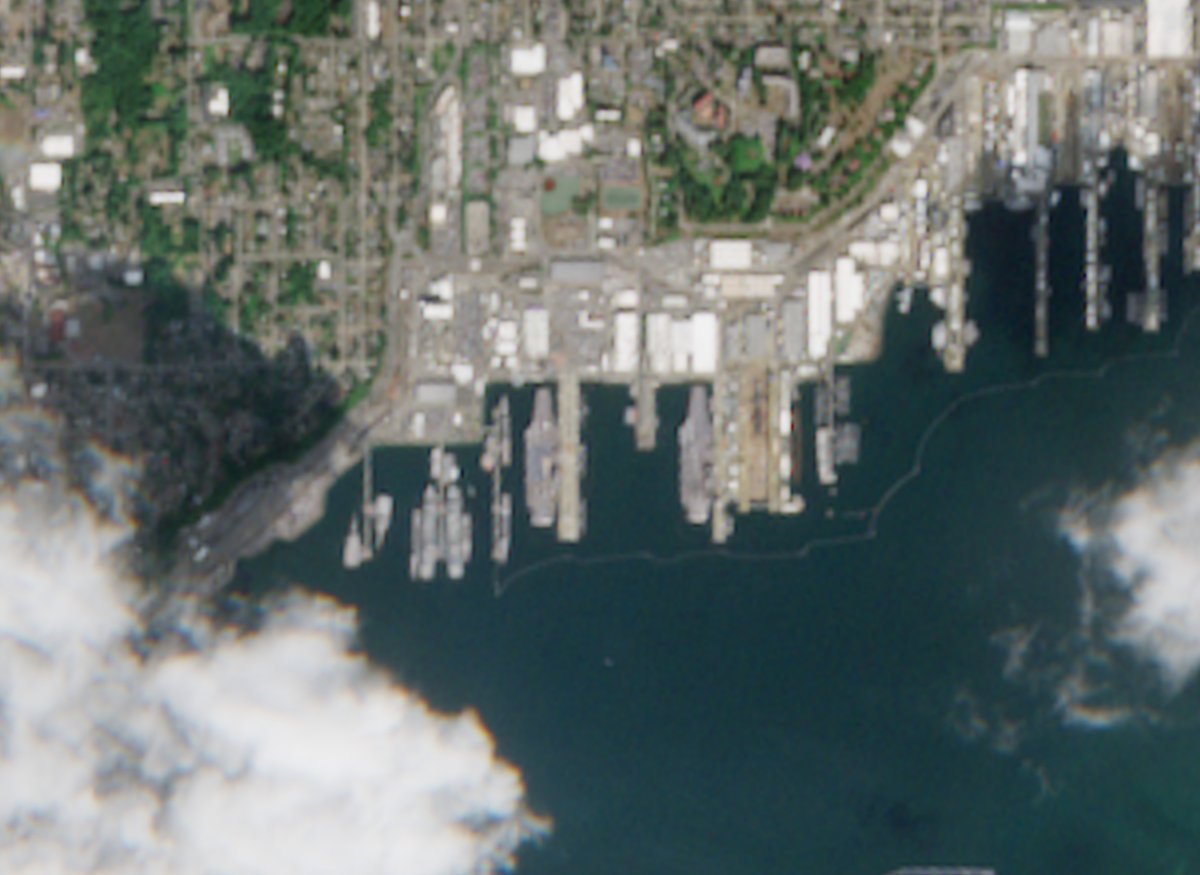 US Aircraft Carriers Dock at Puget Sound