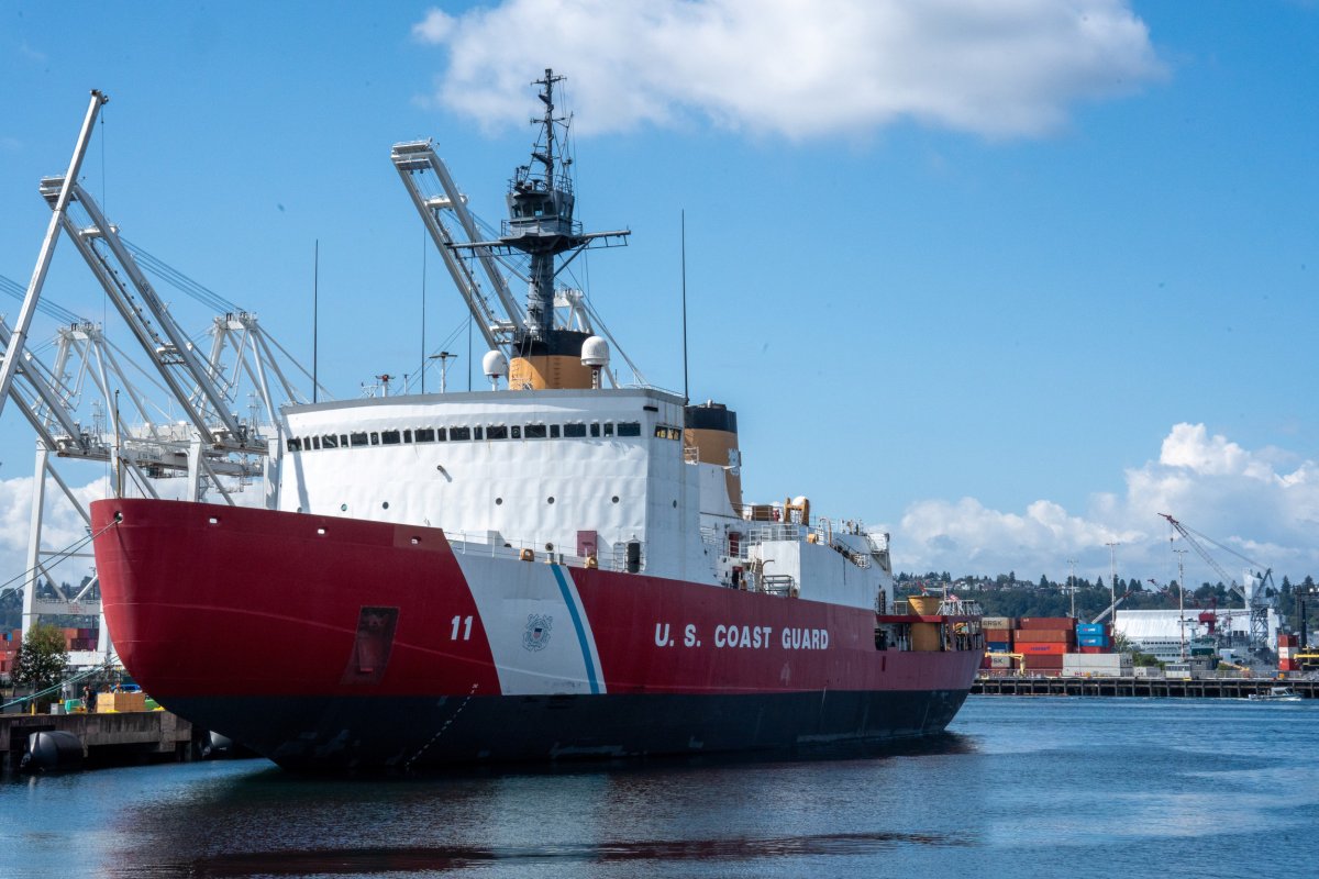 US Coast Guard Icebreaker Moors in Seattle