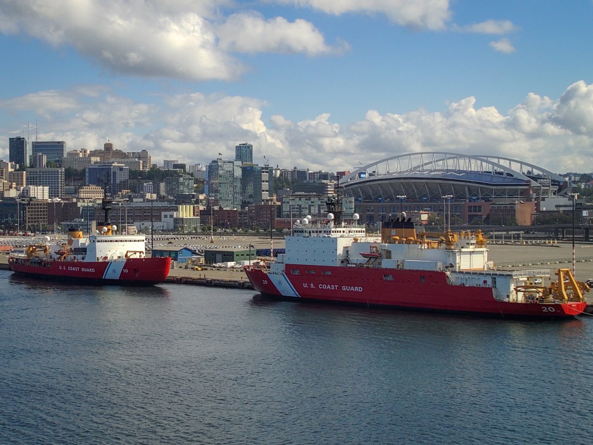 US Coast Guard Icebreakers Moor in Seattle
