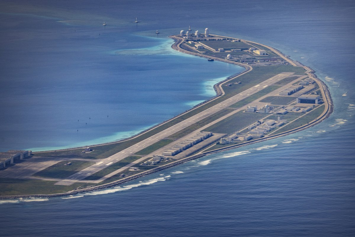 Aerial View of Mischief Reef