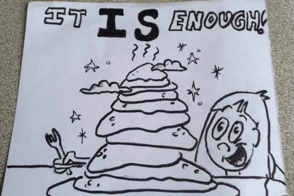 The cartoon thank you response.