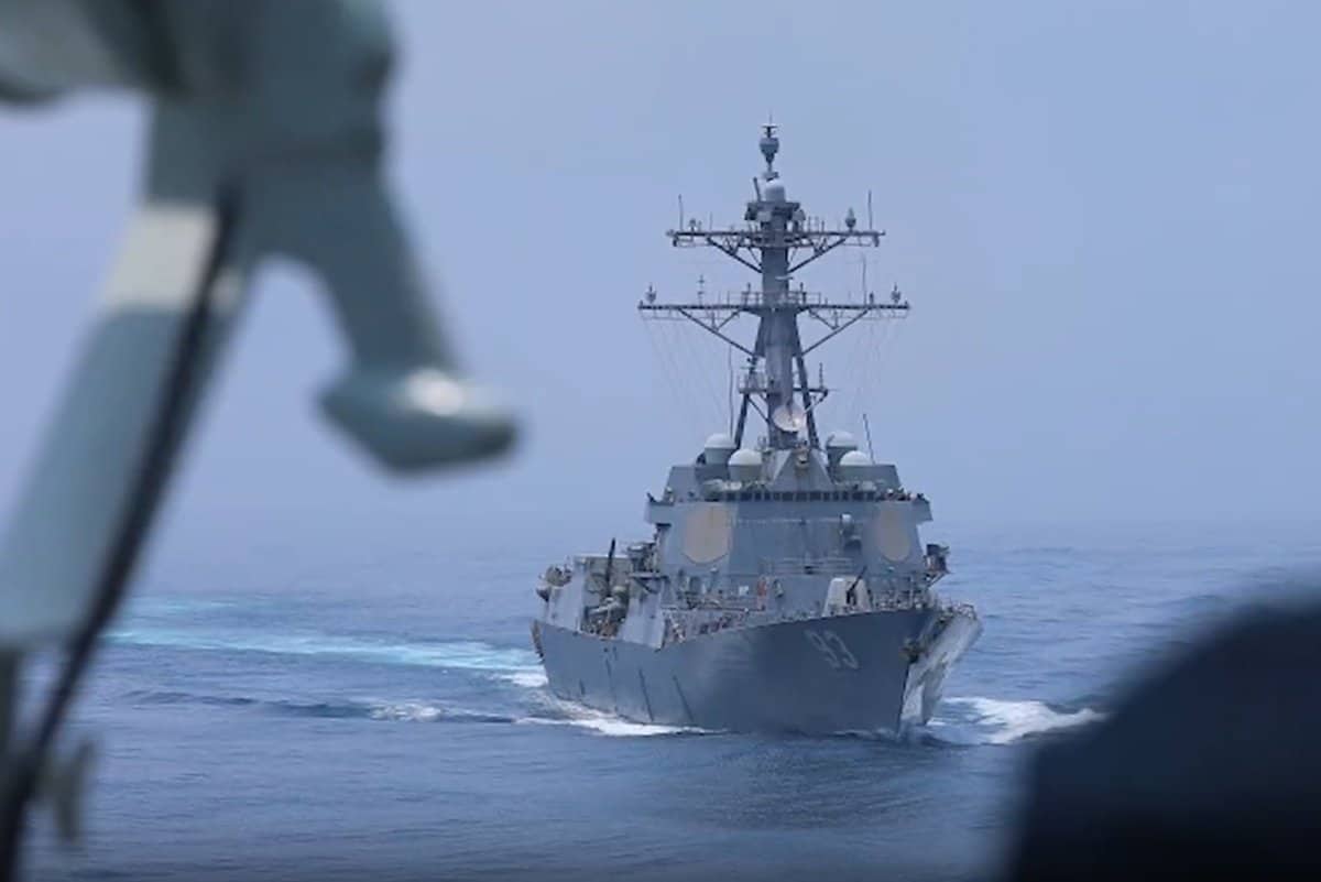 China Observes U.S. Arleigh Burke-Class Destroyer 