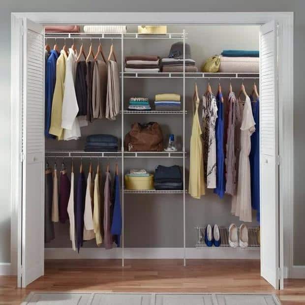 Closetmaid Closet Organizer Kit with Wire Shoe Shelf 