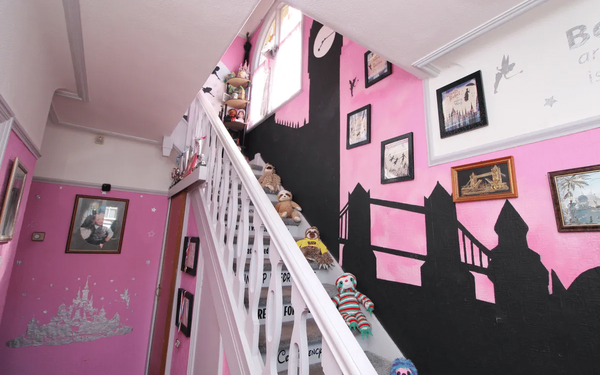 A Disney-themed house in Rhyl, Wales.