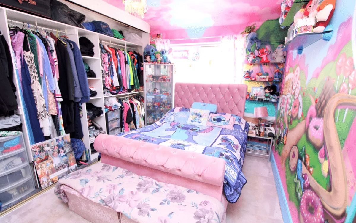 A Disney-themed house in Rhyl, Wales.