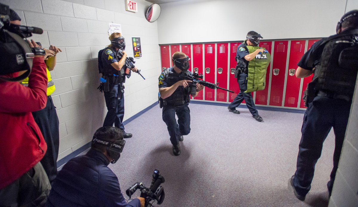 Fountain Middle School active shooter drill