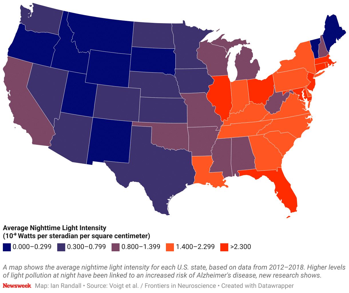 Alzheimer’s: Map Shows US States Where Newly Revealed Risk Factor Is Worst