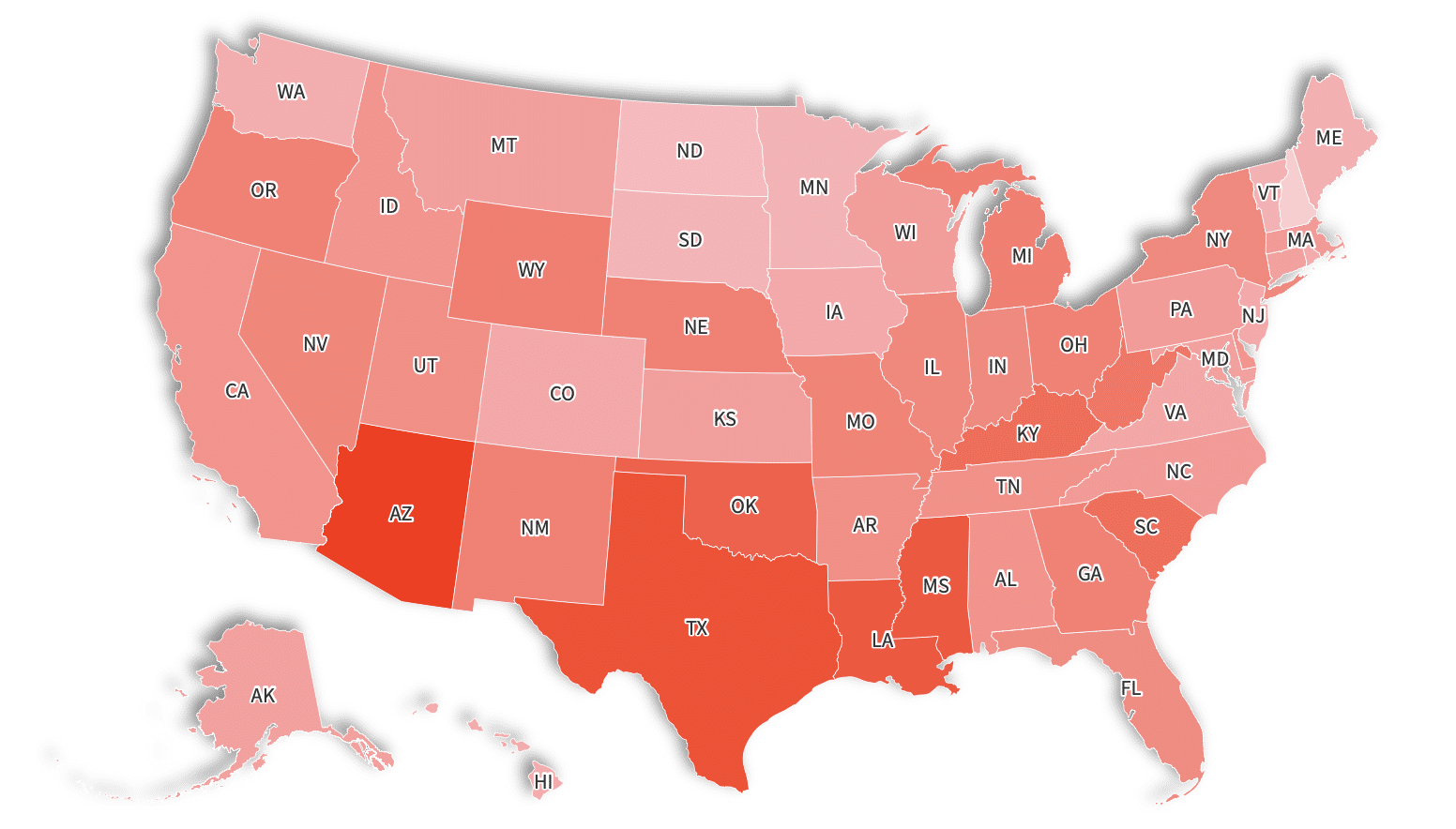 Map Shows States With Highest Food Insecurity As 47 Million Go Hungry