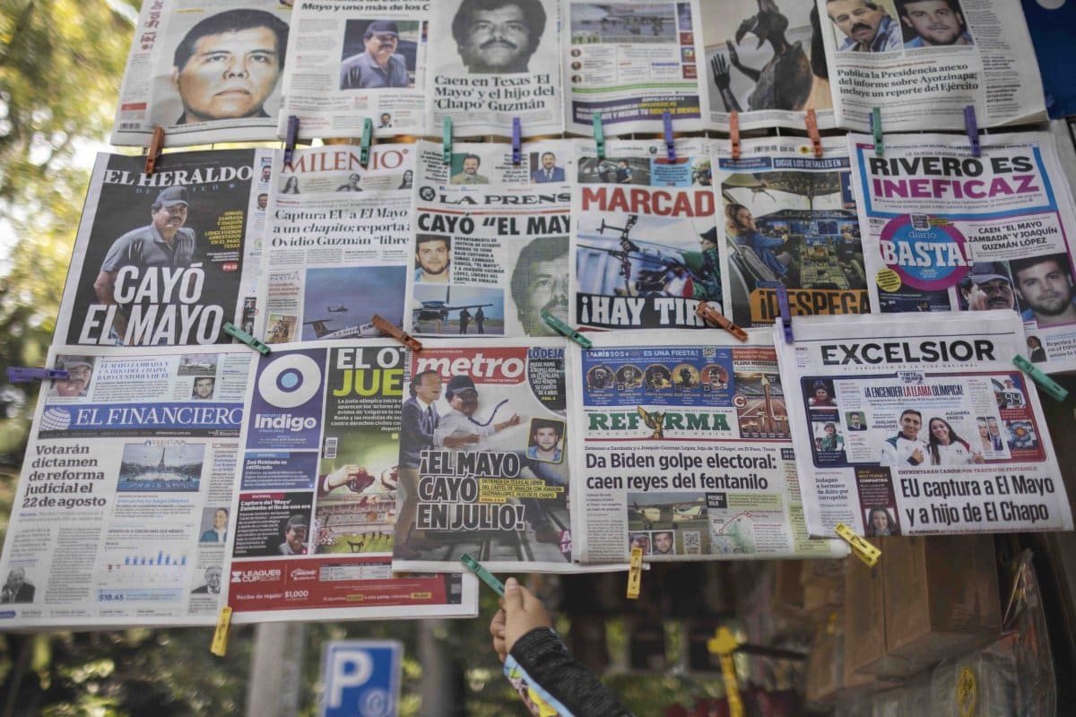 Ismael 'El Mayo' Zambada Capture News Stand