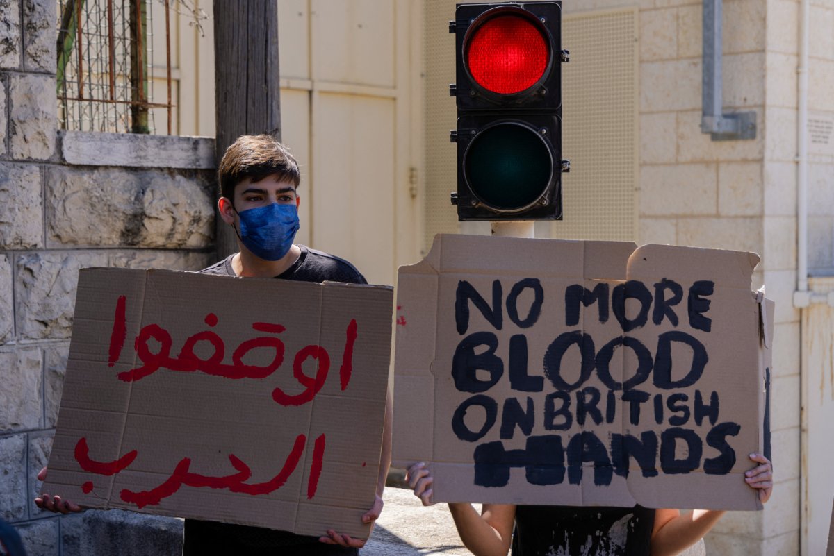 Israel Activists Protest UK Arms Supply