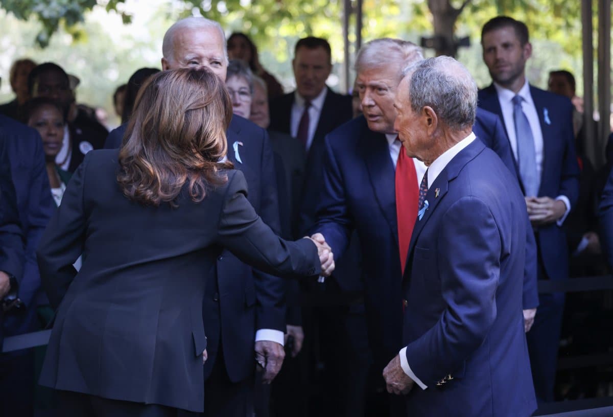 Kamala Harris Donald Trump Shake Hands Rhetoric