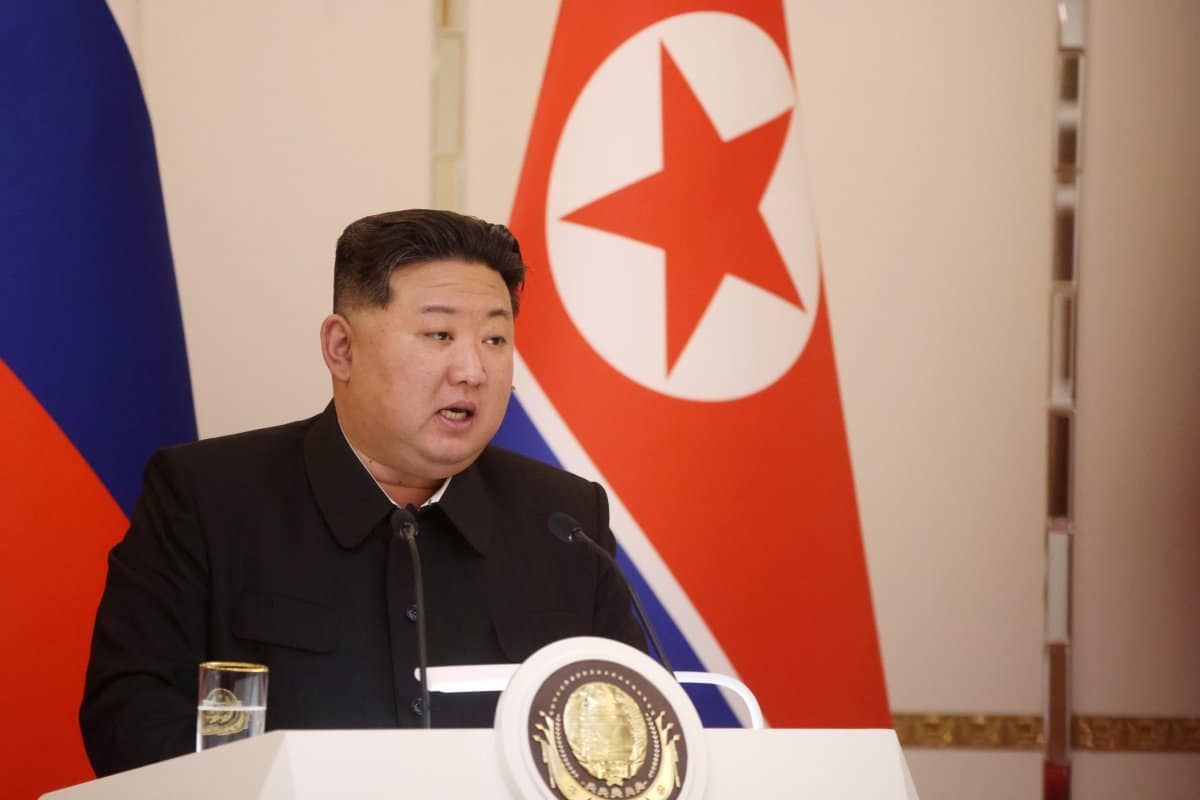 Kim Jong-un Speaks During Press Conference