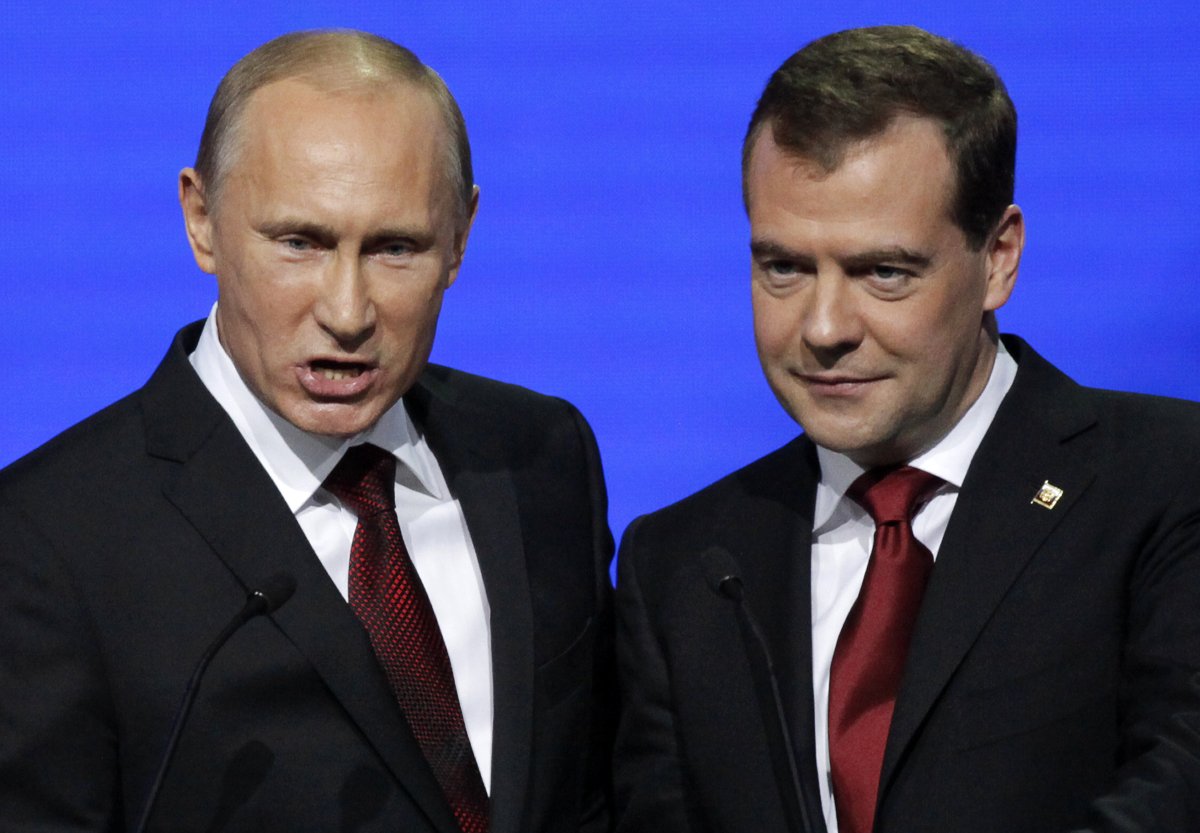 Medvedev and Putin