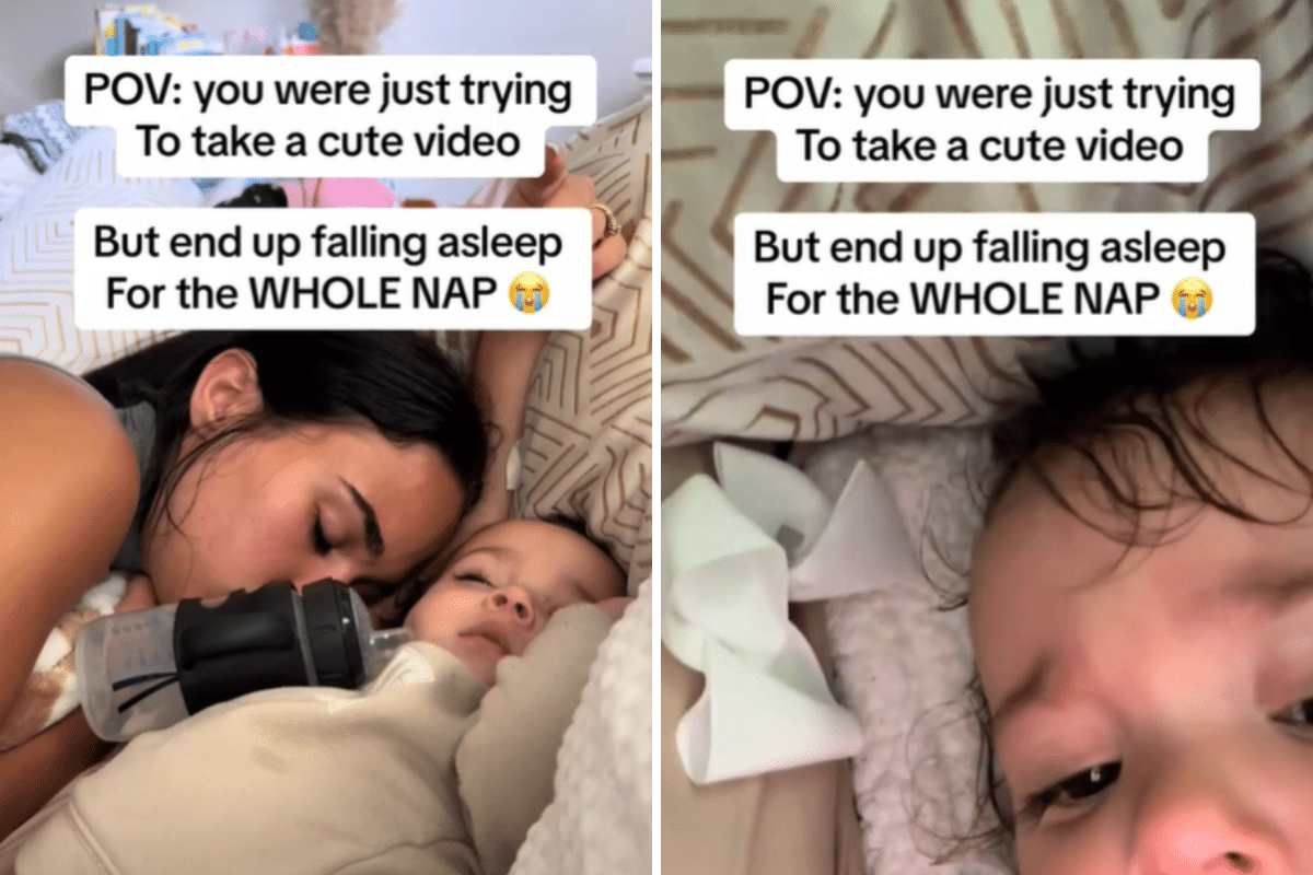 Mom Falls Asleep With Baby, Wakes Up To Unexpected Footage On Her Phone