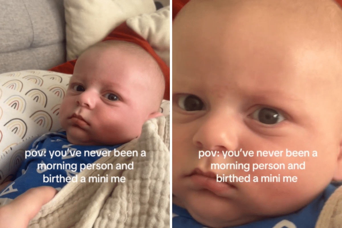 Hysterics Over Baby’s ‘Never Been a Morning Person’ Face After Wake-Up