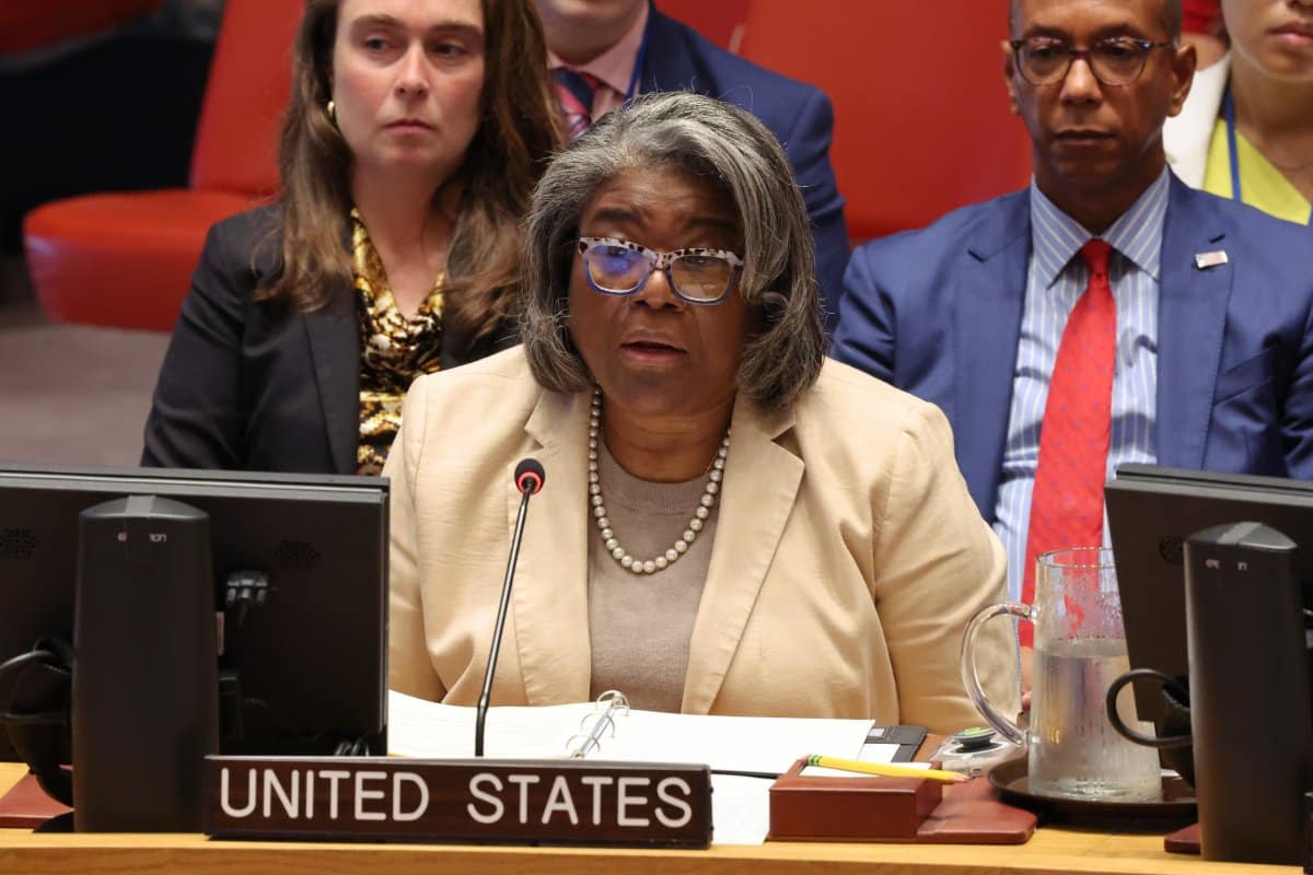 UN Ambassador Linda Thomas-Greenfield Israel Palestine