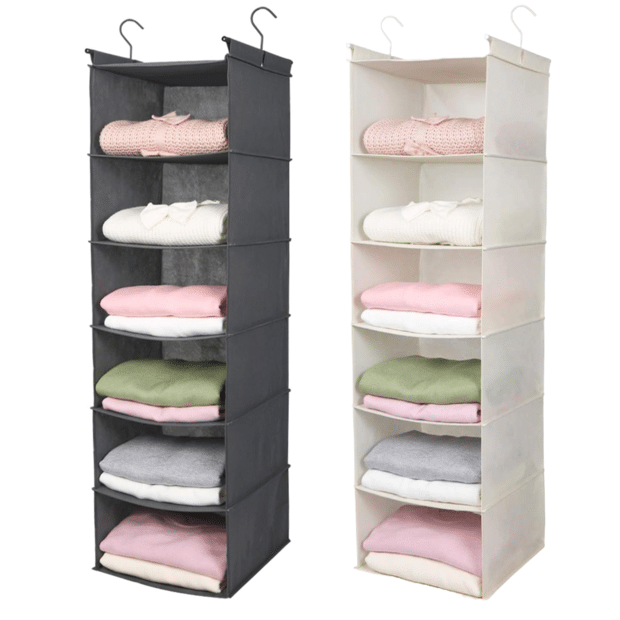 MAX Houser 6 Tier Shelf Hanging Closet Organizer 
