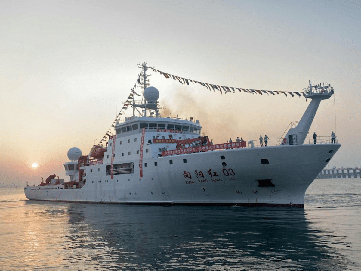 Map Shows China’s Surveys in Strategic Indian Ocean