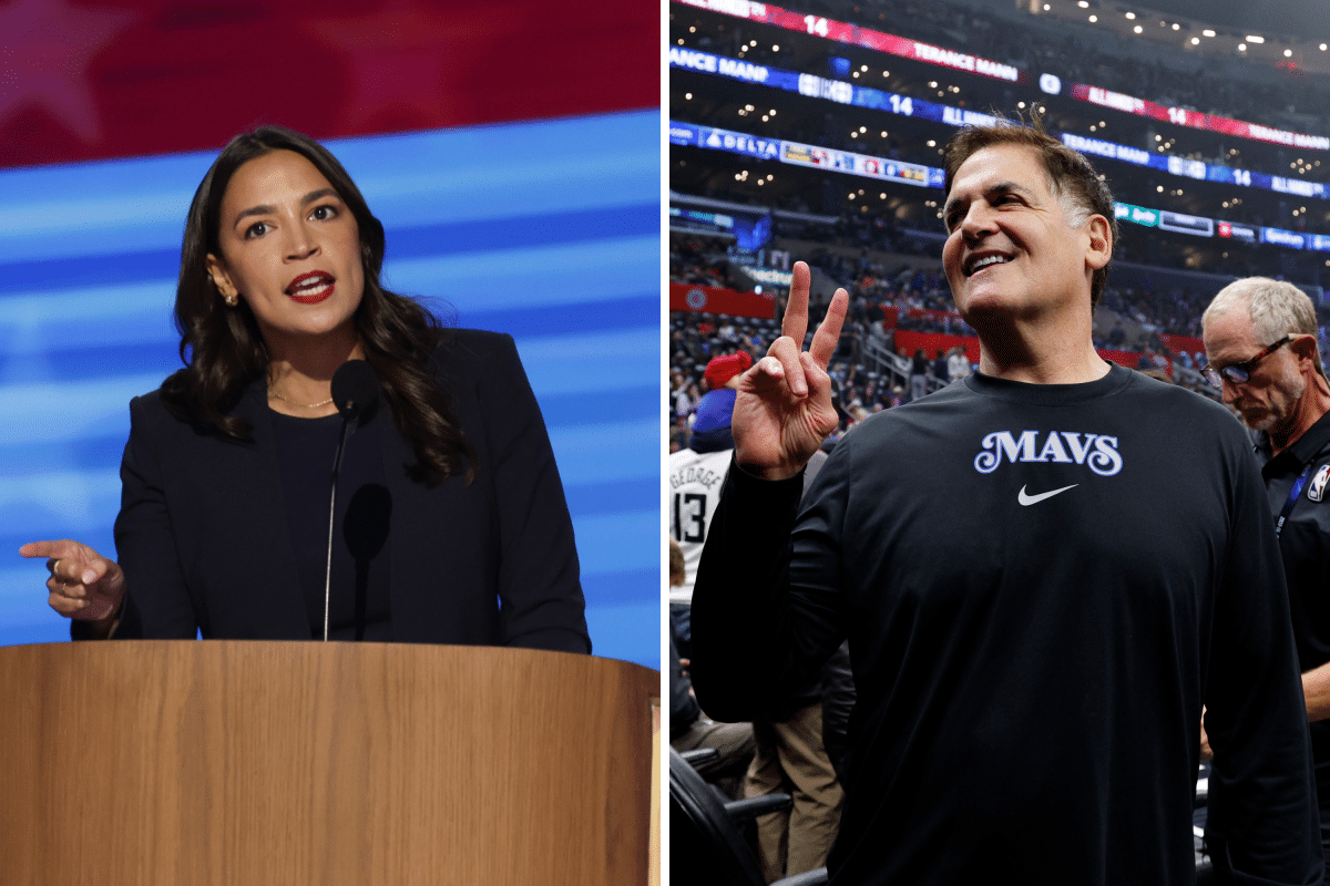 AOC and Mark Cuban, 2024