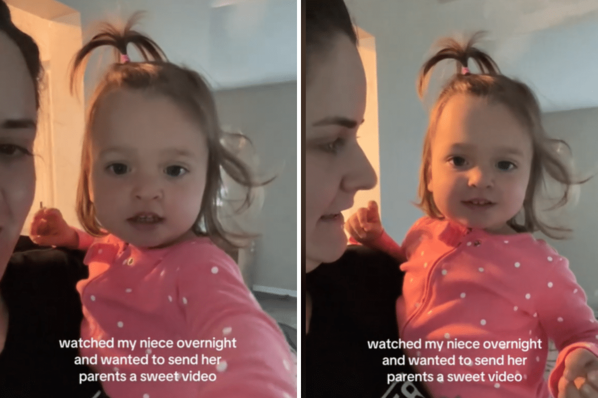 Aunt Tries To Record Sweet Message For Mom While Babysitting—It Backfires