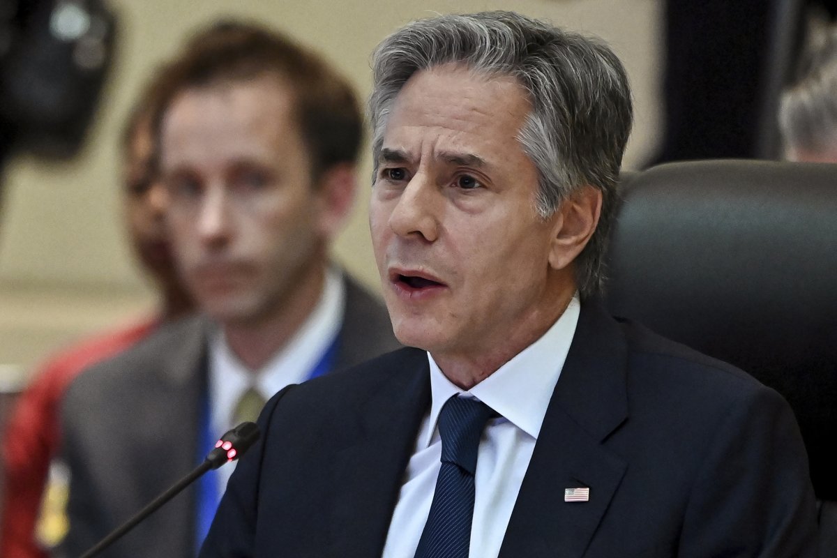 Blinken speaking at the ASEAN summit 2024
