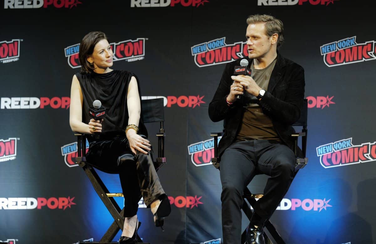 Caitriona Balfe, Sam Heughan at Comic Con