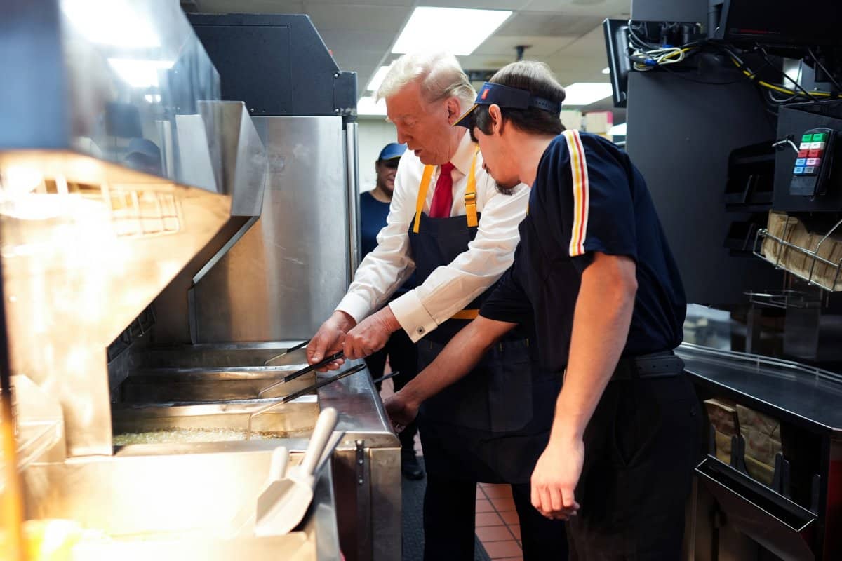 Donald Trump Working McDonald’s Fry Cooker in Pennsylvania Takes Off Online