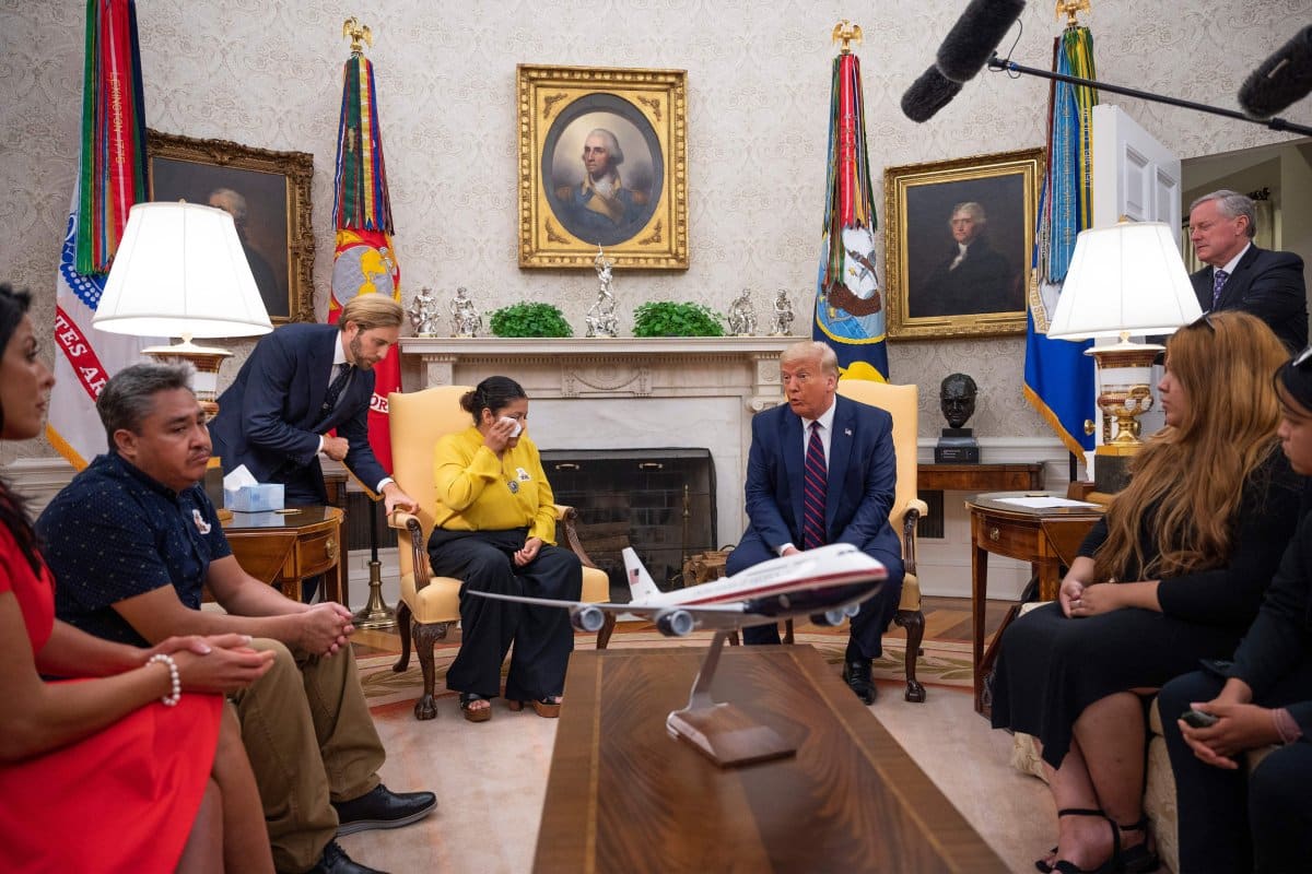 Donald Trump meets with Vanessa Guillen's family