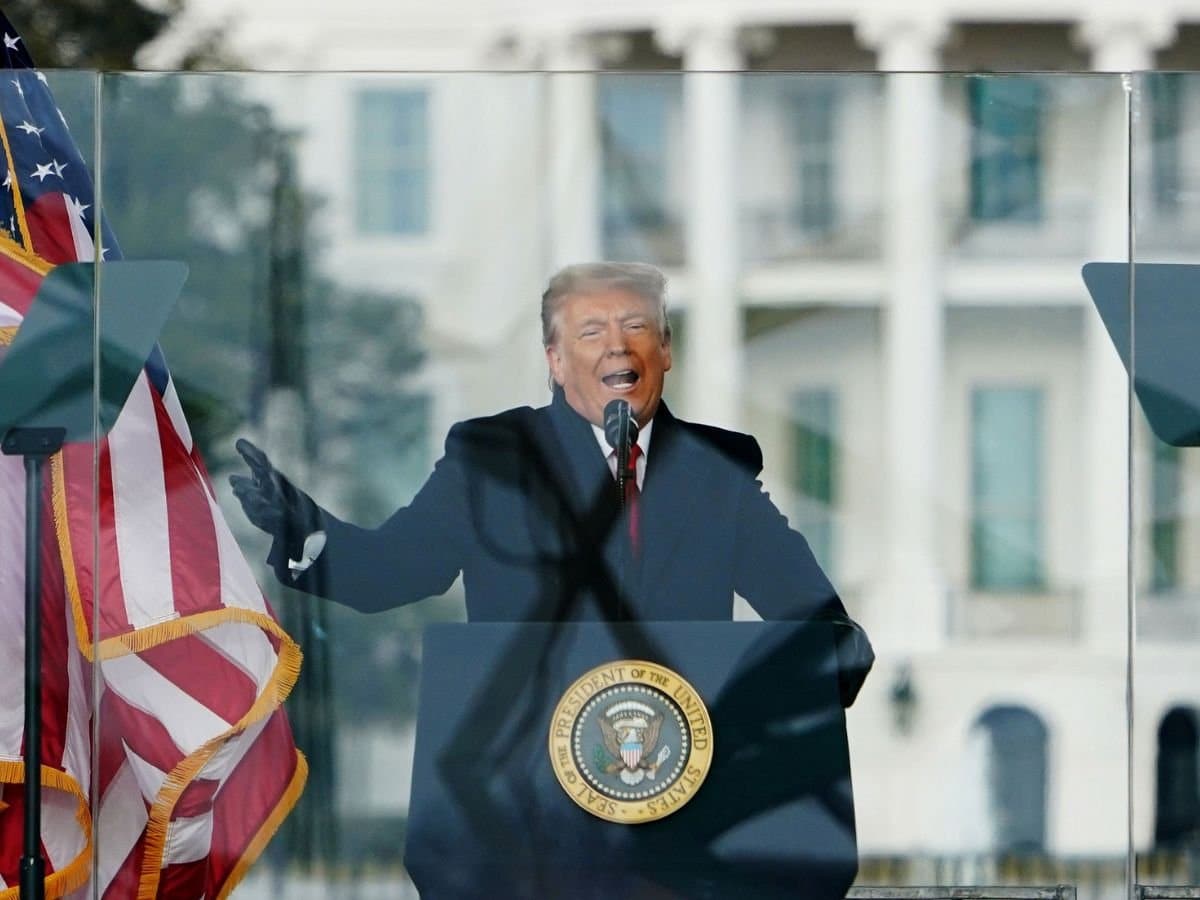Donald Trump speaking on January 6