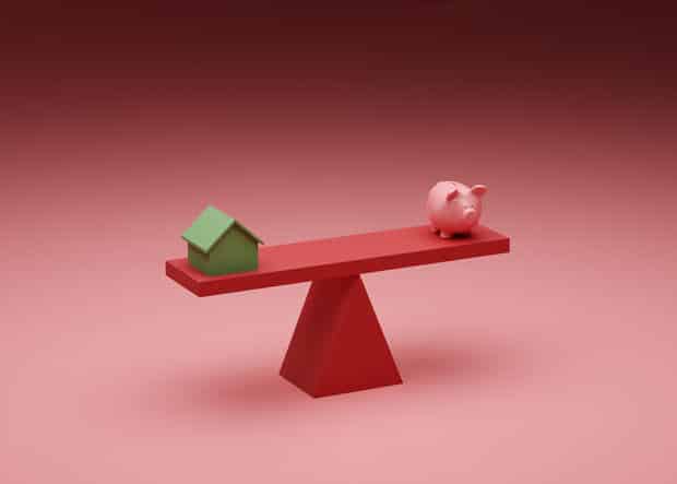 Saving for a house concept 