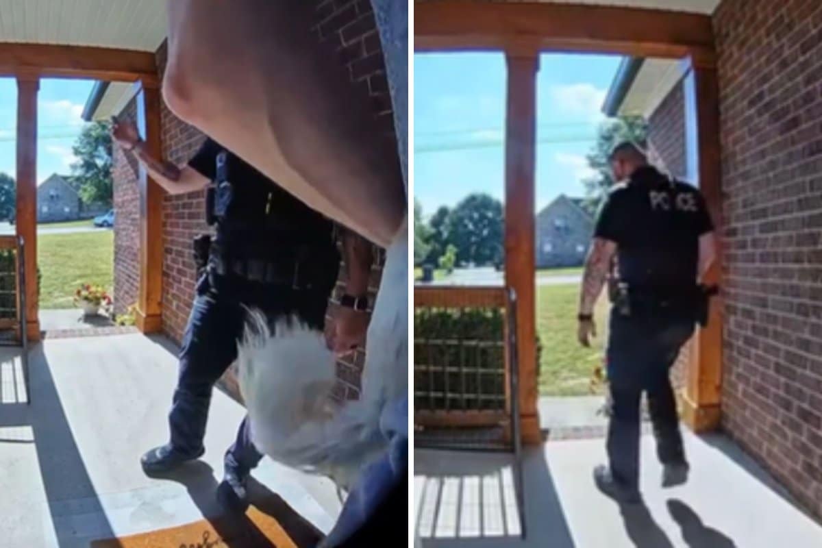 Woman Wakes To Find Cops at Her Door With Food After Delivery Goes Wrong
