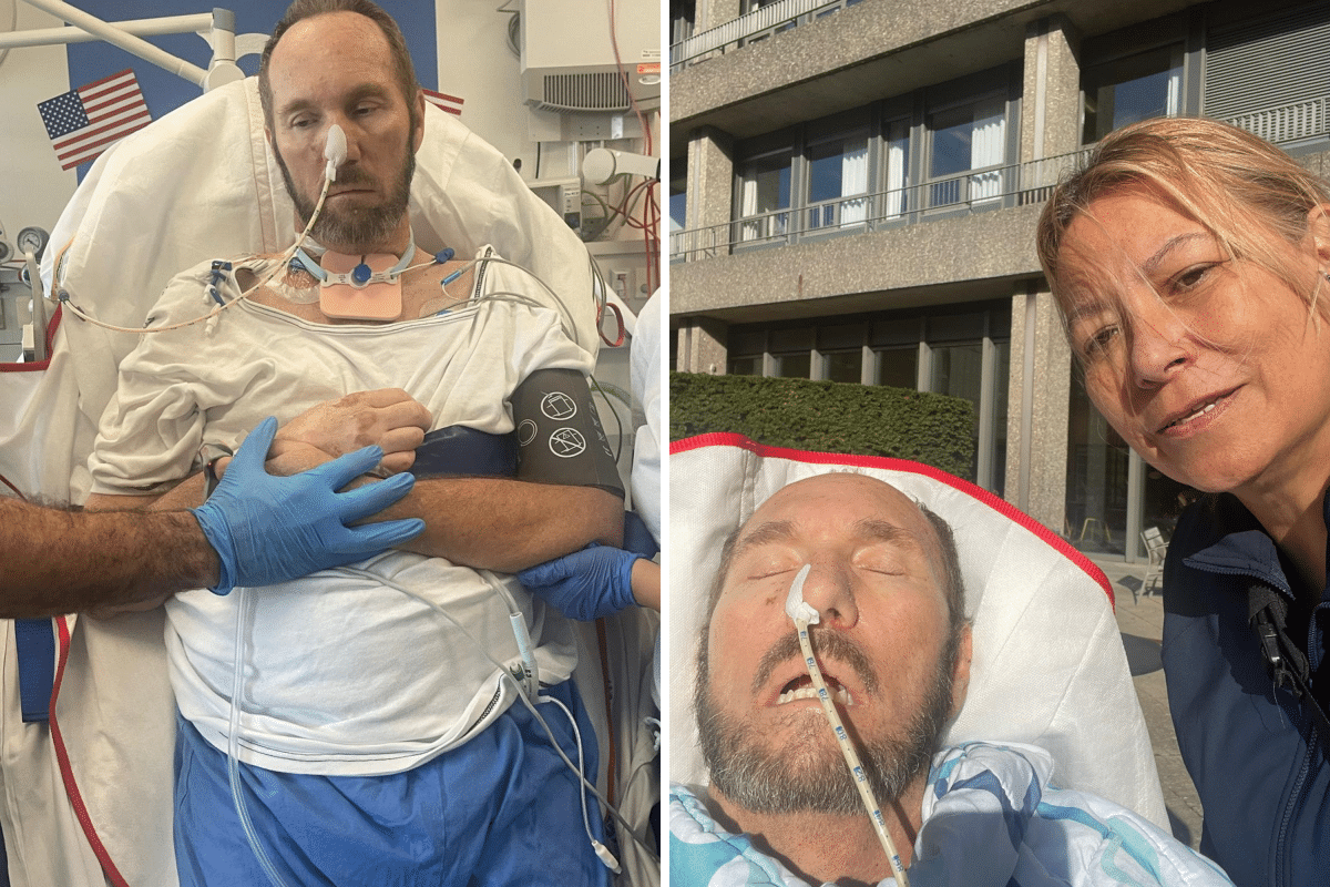 Guy in hospital alongside Adrian.