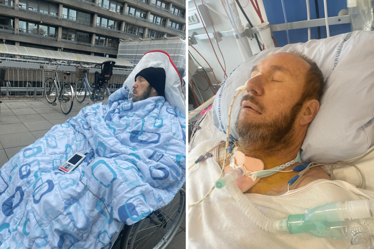 Guy Matlock in hospital.