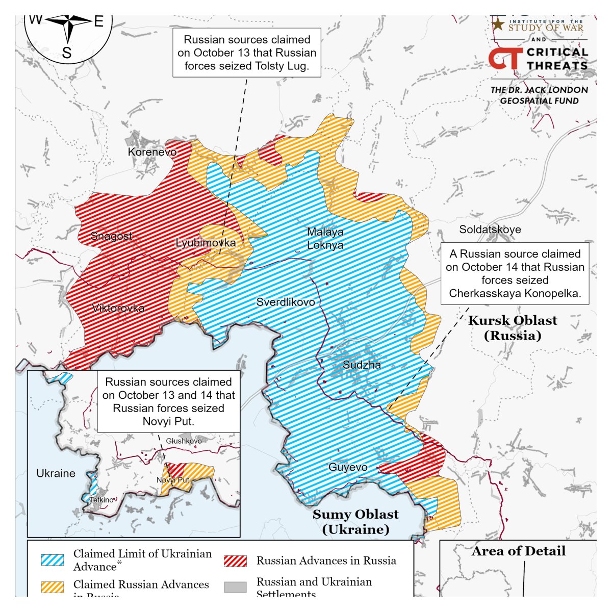 Kursk Map Shows Russia Regain Nearly Quarter of Lost Territory
