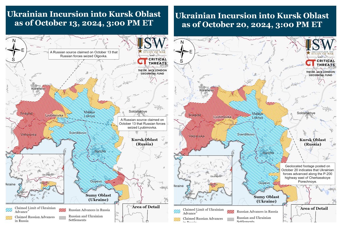ISW map of Kursk region