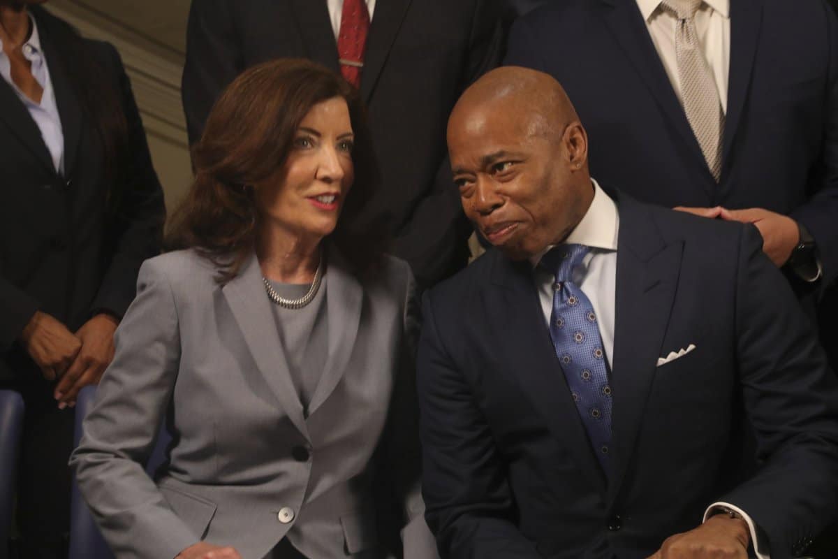 Kathy Hochul and Eric Adams