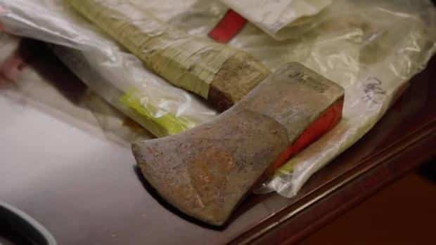 The ax used to murder Cathy Krauseneck