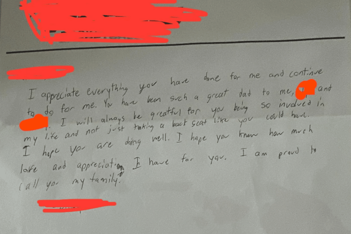5 Years After Break-Up, Man Gets Unexpected Letter From Stepson in the Mail
