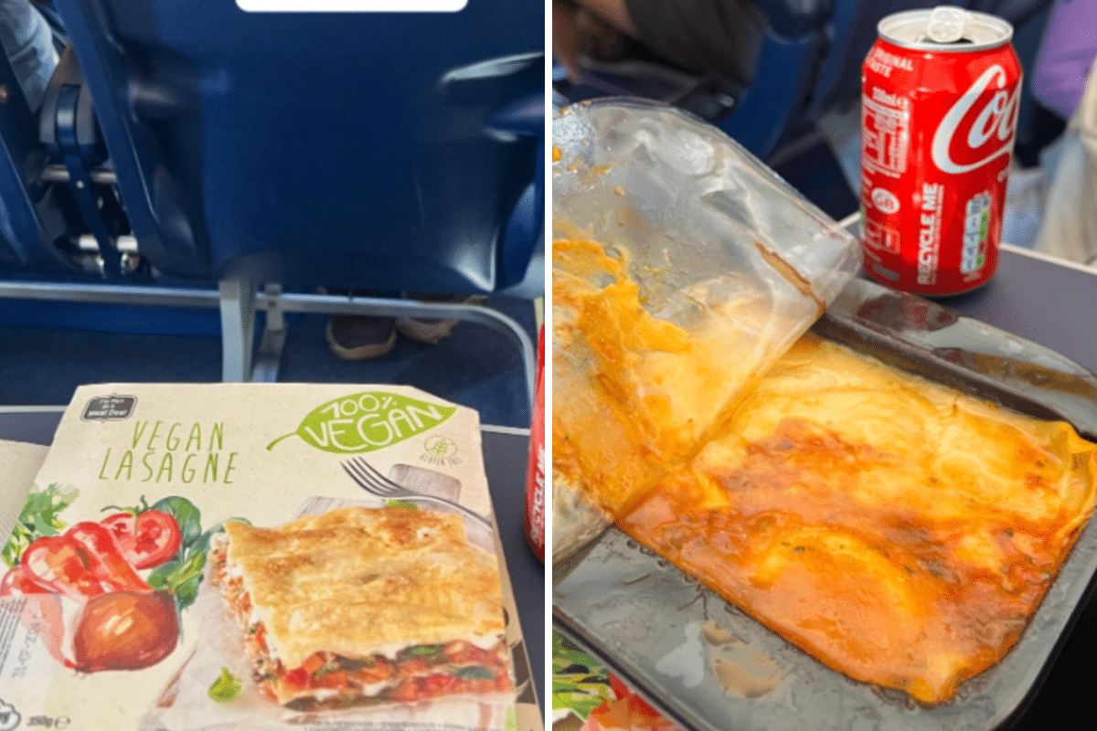 Meal on flight