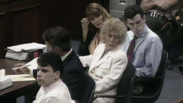 Lyle and Erik Menendez during their first trial.