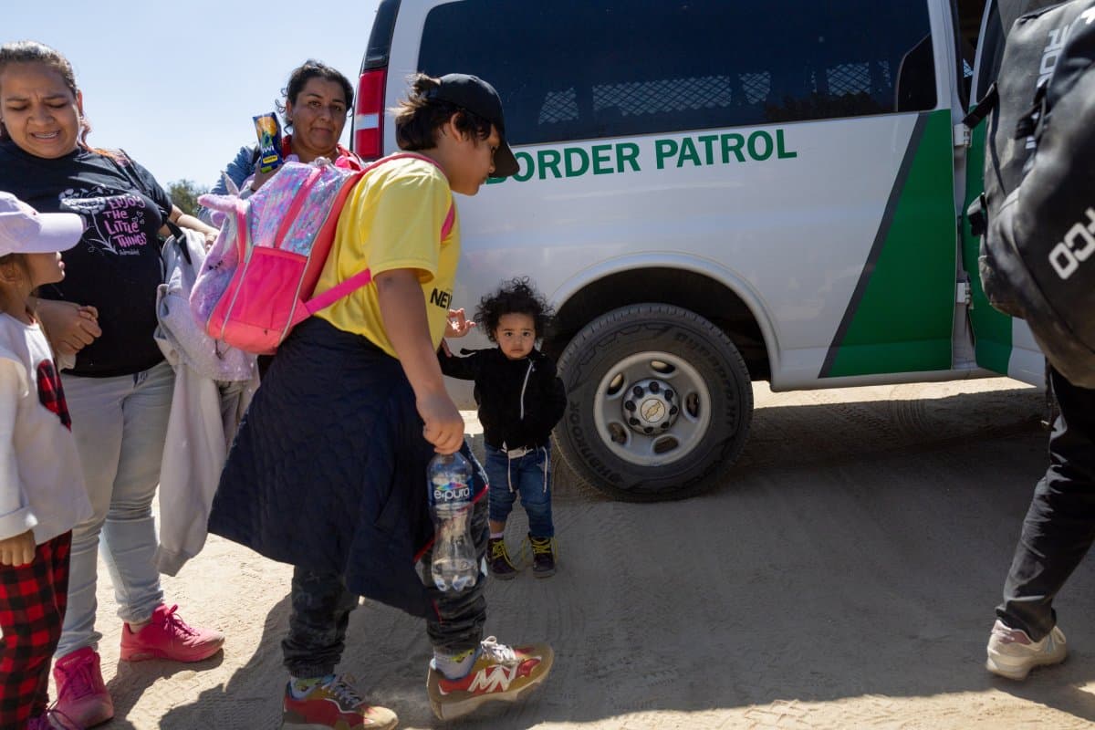 Migrants at US Mexico border