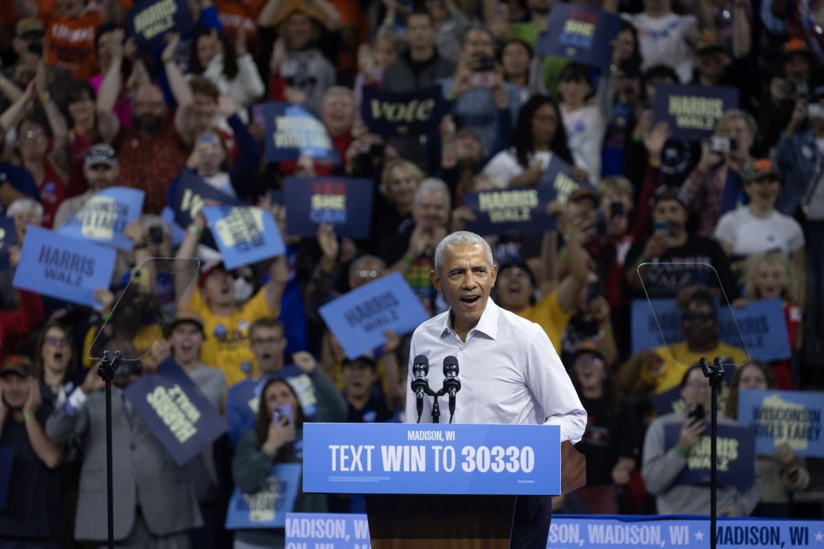 Obama Invokes ‘Lose Yourself’ at Harris-Walz Campaign Rally